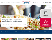 Tablet Screenshot of fleischerei-riedel.com